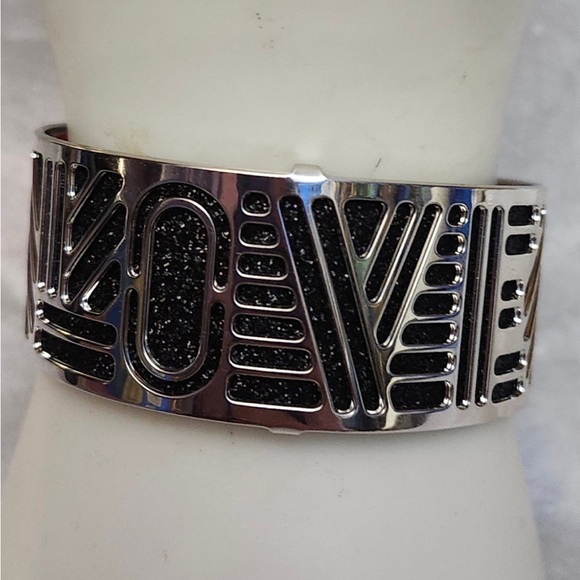 Love Stainless Steel Cuff Bracelet - Picture 6 of 10